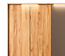 Solid wood wardrobe close-up