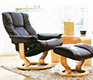 Stressless Chelsea recliner and footstool