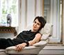 Side-view of the Stressless Tampa recliner chair