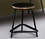 Black office stool