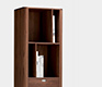 Tall walnut retro cabinets