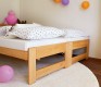 Tandem kids bed made in solid alder
