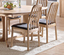 Traditional Danish oak dining chair
