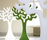 Tree breakout, lobby or reception area room dividers
