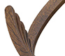 Beautiful art-like detail of the backrest and arm of the DM4105-06 Danish dining chair