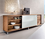 Wood and glass sideboard