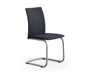 Bauhaus-style tubular steel dining chairs