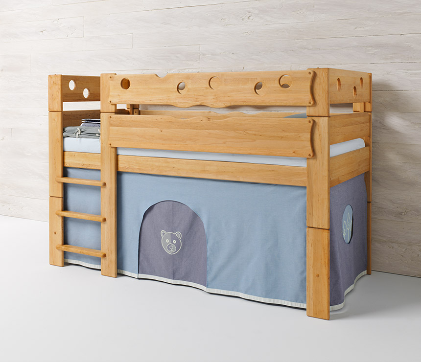 Bear solid wood kids bed