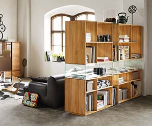 Beech bookcases