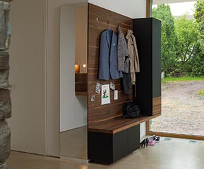Walnut hallway furniture