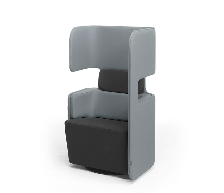 Grey breakout chair Pod