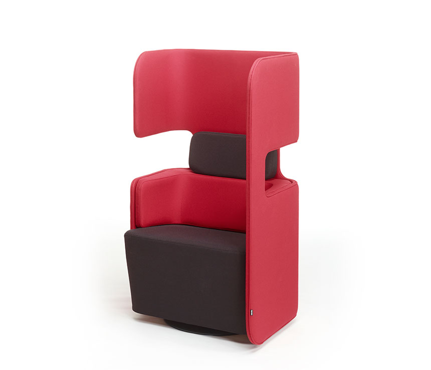 Red breakout chair Pod