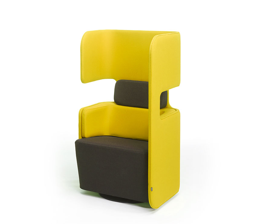 Yellow breakout chair Pod