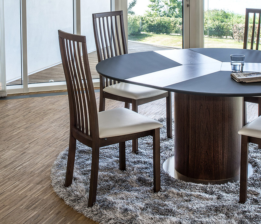 Classic Danish high-back dining chair