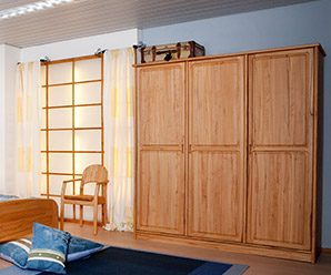 Classic Danish solid teak wood wardrobes