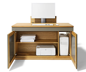 Cubus maple computer desk