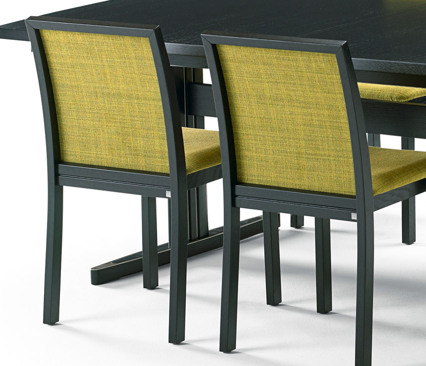 Black contemporary dining chair