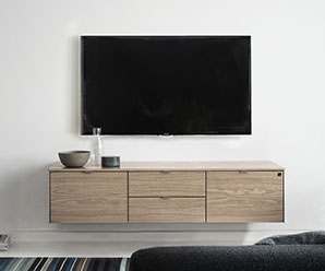 Danish media cabinet that combines beauty with functionality