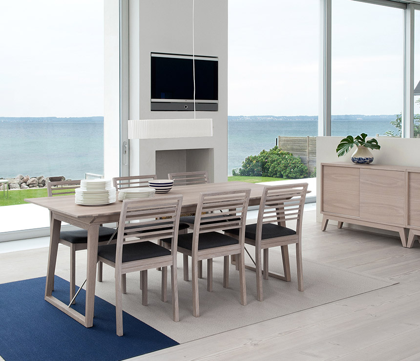 Danish veneered dining table