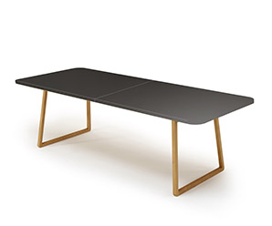 Nano-treated Black dining table from Denmark