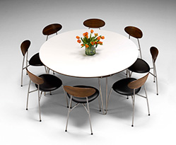 Modern Danish round table