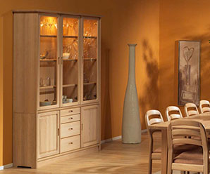 Classic Danish ash display cabinet