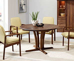 Round traditional table from Denmark