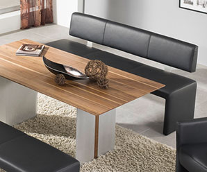 Dining bench suitable for conservatories