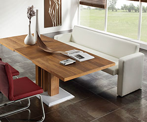 Contemporary sofa eating table