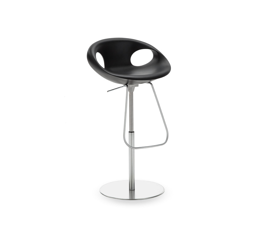 Angled-shot of The 906 height-adjustable bar stool