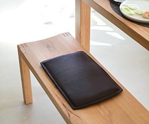 Loft solid maple dining bench