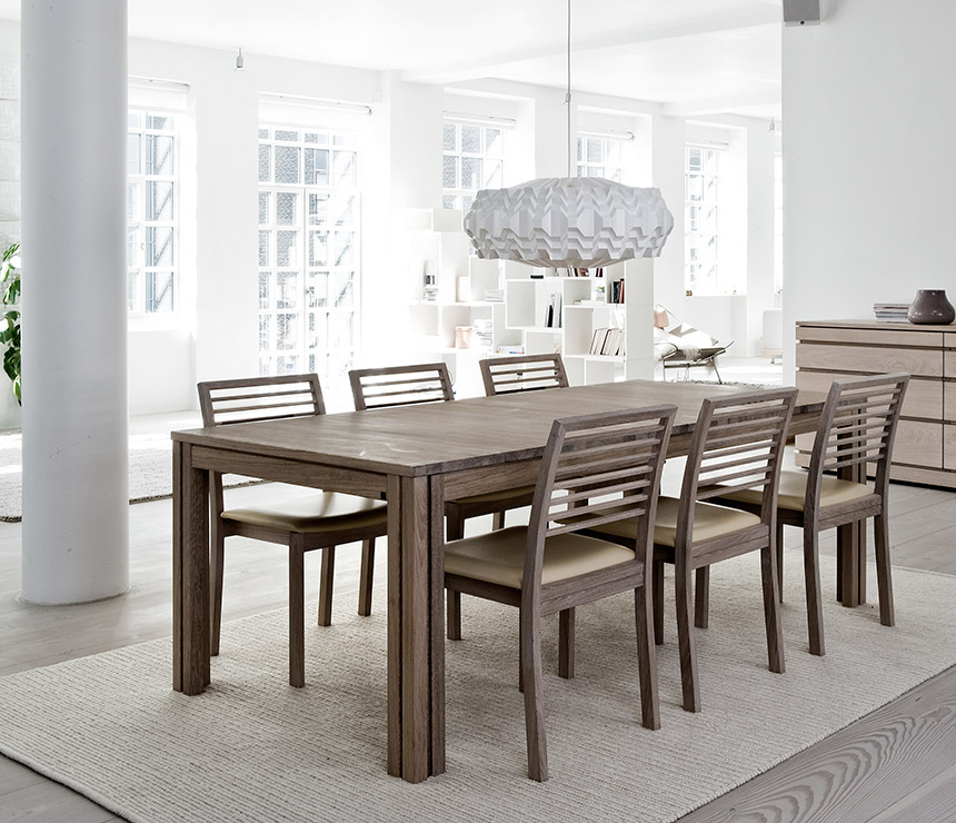 The Wharfside long dining room table