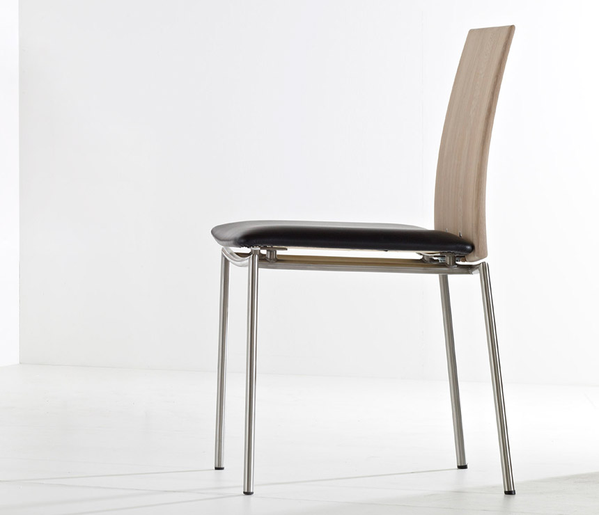 Low back chair side view