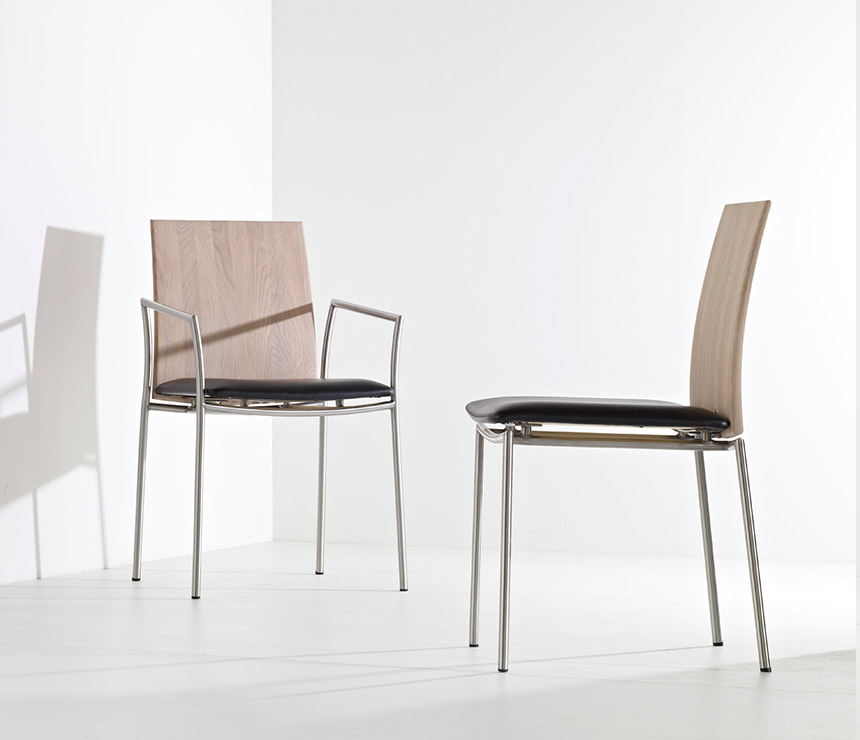 Danish low-back dining chair