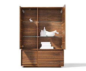 Solid Wood Walnut Dining Cabinets