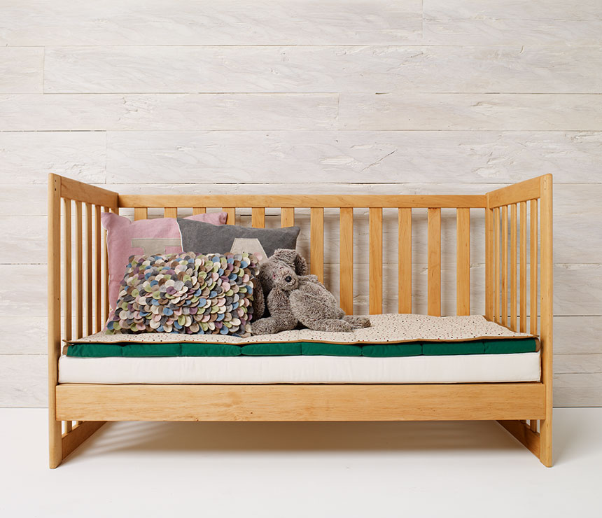 Luxury wood baby cot bed from Team7