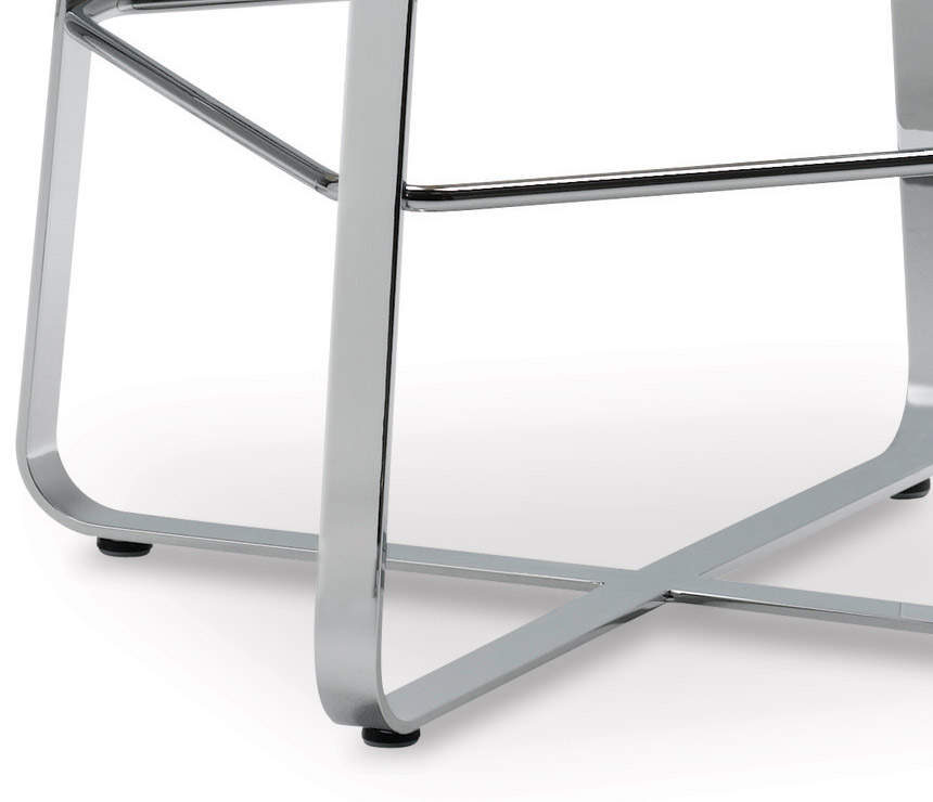 Footprint detail from the Lux bar stool