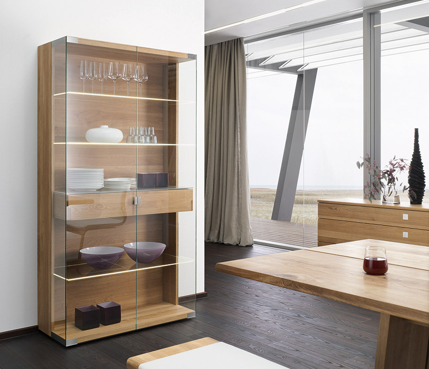 Luxury glass display cabinets