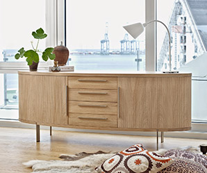 Modern Danish ash sideboard
