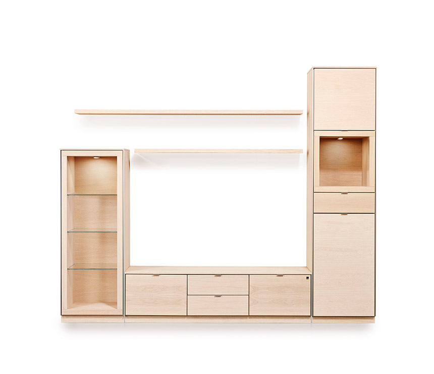 Example layout of the Danish media cabinet system