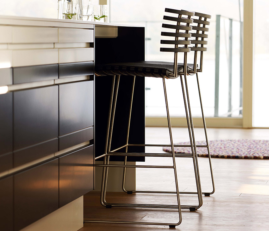 Modern Danish high-end bar stool