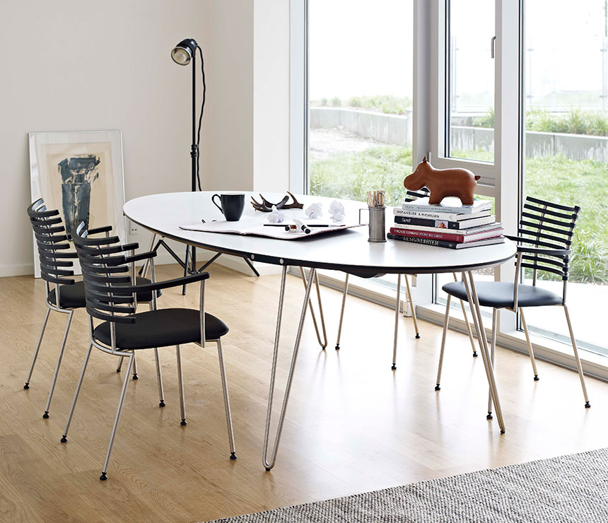 Modern Danish Corian dining table
