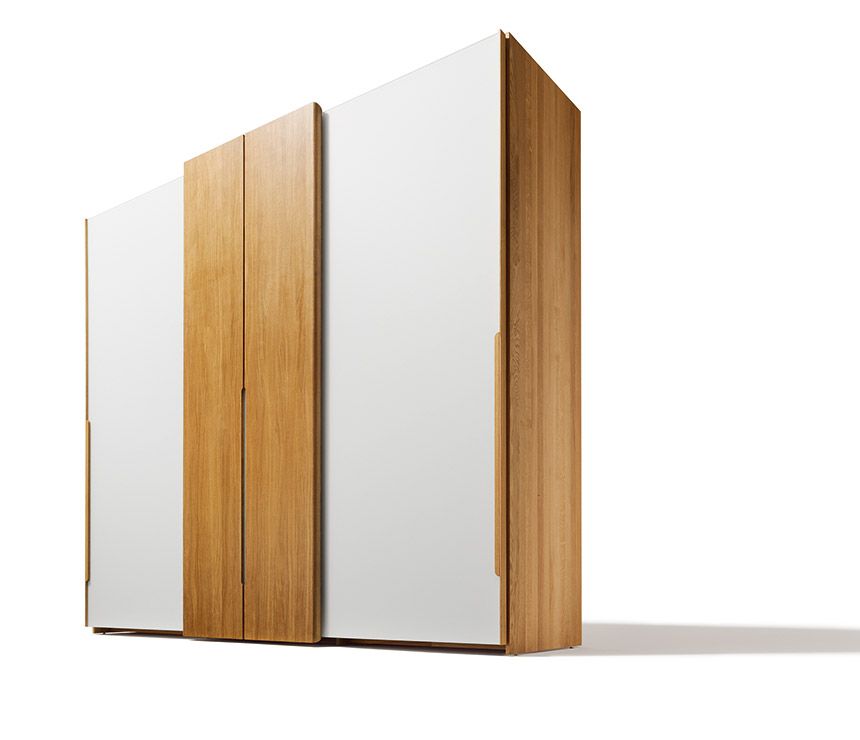 Modern oak luxury wardrobe