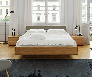 Modern oak Nox bed