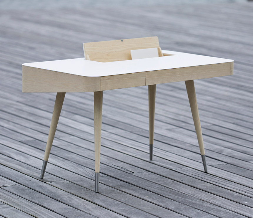 Modern retro ash desk