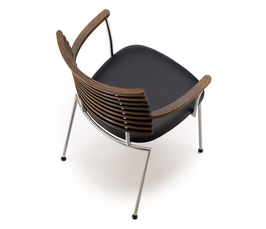 Modern high-end solid wood dining chair from Denmark