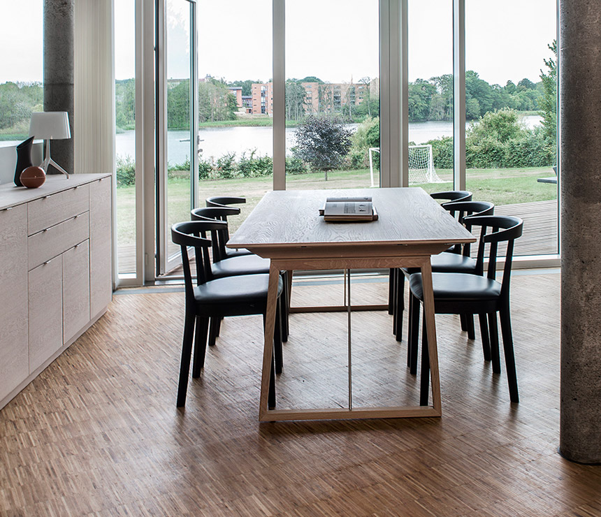 Danish oak dining table
