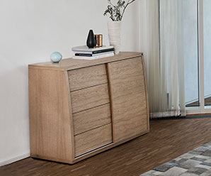 Small contemporary veneer sideboard