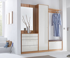 Panama cloak stand and hallway cabinet