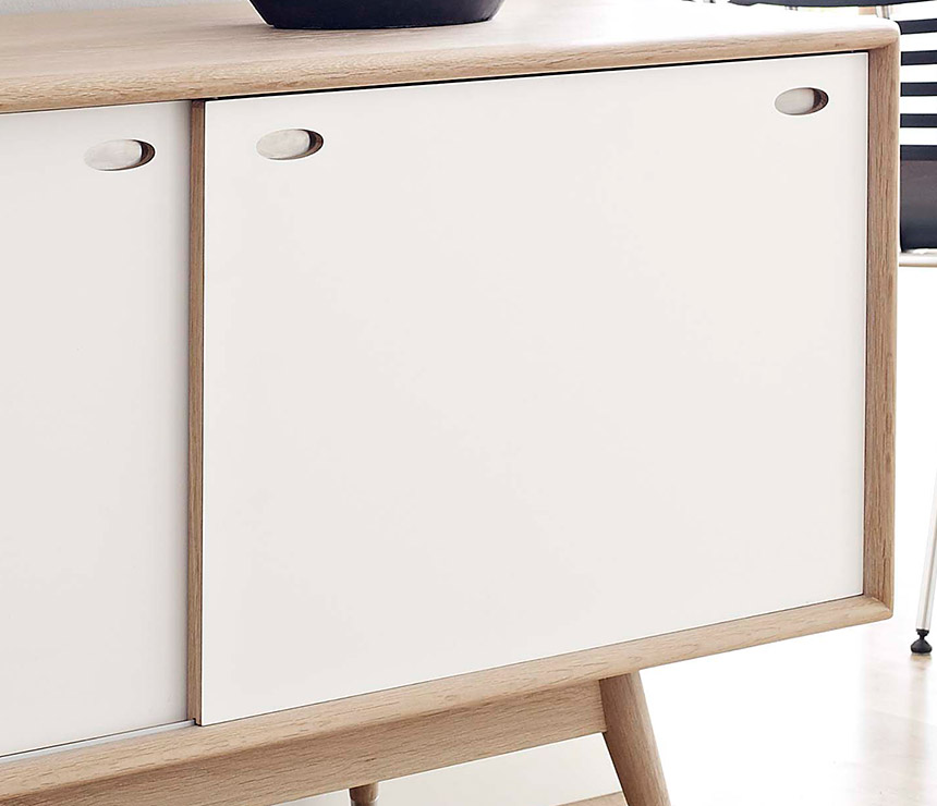 Close up of Danish retro sideboard